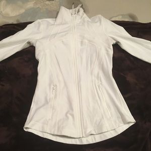 Lululemon White Zip Up Jacket